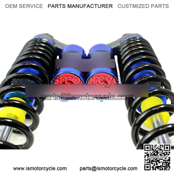 PERFORMANCE FRONT AIR SHOCKS ABSORBER PAIR SET FOR YAMAHA YFZ450 ATV BLUE NITRO - Image 2