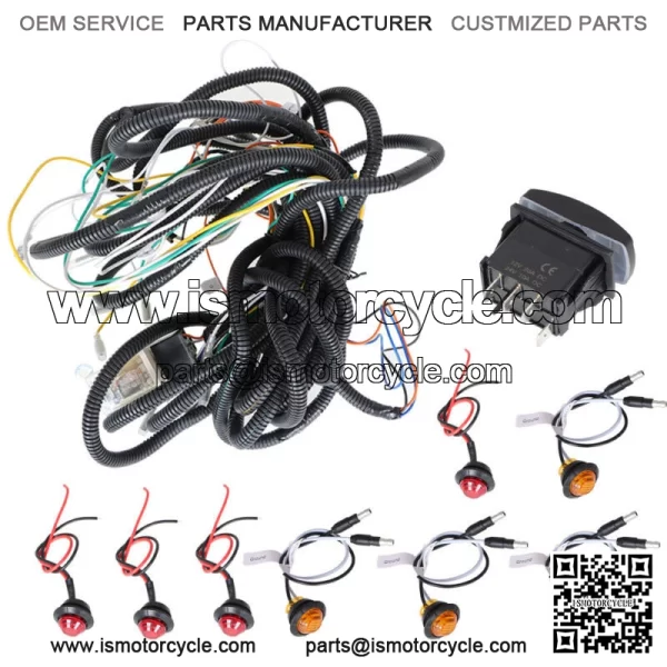 Street Legal LED Rocker Switch Turn Signal Kit For Kawasaki Teryx4 750 800 For: More than one vehicle - Image 2