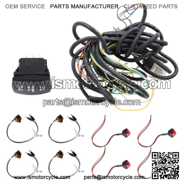 Street Legal LED Rocker Switch Turn Signal Kit For Kawasaki Teryx4 750 800 For: More than one vehicle - Image 5