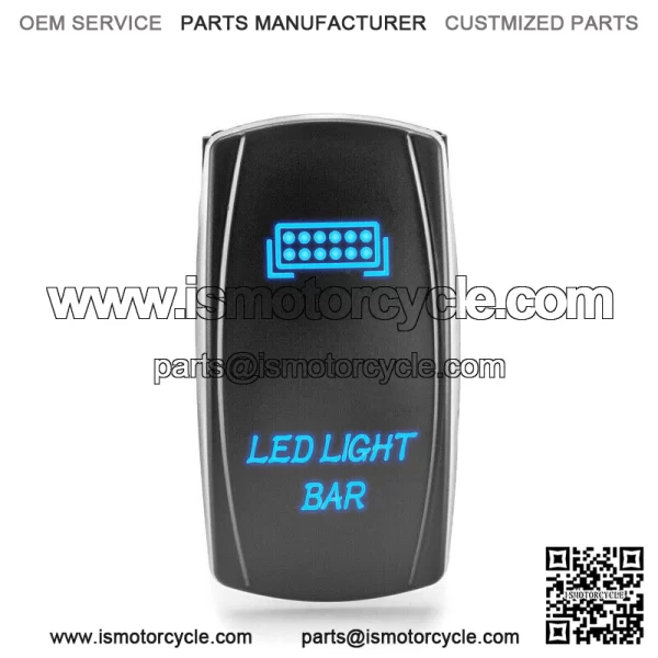 2pcs Rocker Switch LED Light Bar + USB Power Charger 5 Pin For Car ATV UTV For: More than one vehicle - Image 3