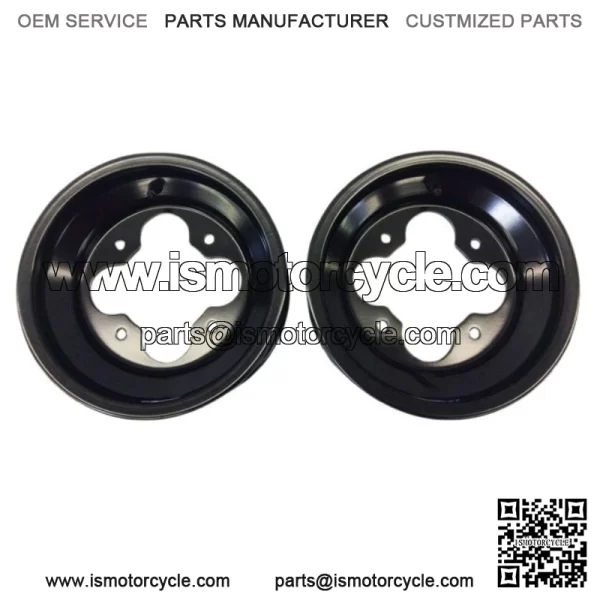 BLACK A5 10" 3+2 FRONT ALUMINUM ROLLED LIP WHEELS RIMS YFZ450 YFZ450R RAPTOR - Image 2