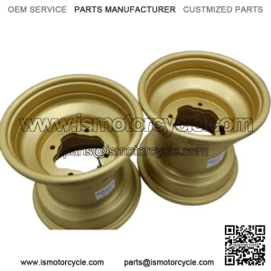 2 x 9" rear aluminum wheels rims 4x115 Yamaha Banshee Raptor 700 YFZ450r GOLD