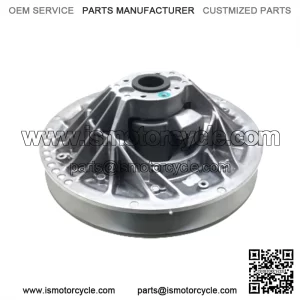 Snowmobile clutch driven wheel