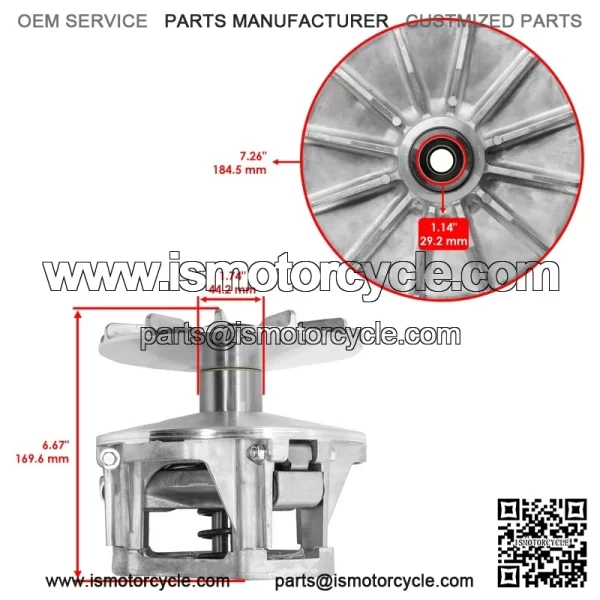 1323320 7520531 Primary Clutch W/ Removing Tool For Polaris General 1000 2017 - Image 2