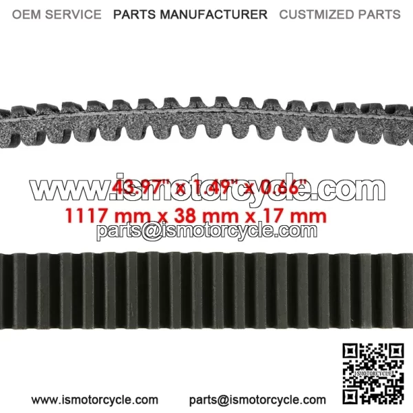 Secondary Clutch & Belt For Polaris RZR TURBO 4 19 TURBO S 20 1323394 3211202 - Image 3