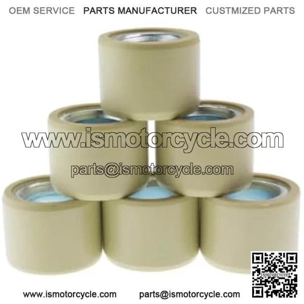 18x14mm/0.71"x0.55" GY6 Sliding Roller Weights 15g/0.033lb for 180-230cc Chinese Scooter Moped ATV Go Kart 4-Stroke Engine
