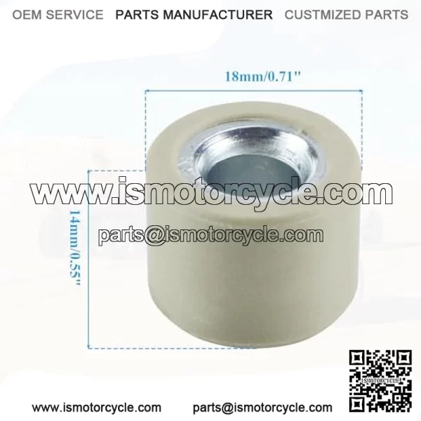 18x14mm/0.71"x0.55" GY6 Sliding Roller Weights 15g/0.033lb for 180-230cc Chinese Scooter Moped ATV Go Kart 4-Stroke Engine - Image 2