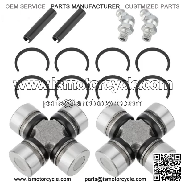 2SET Front Prop Shaft U-Joint for Polaris Ranger 400 500 570 700 800 900 1000 EV
