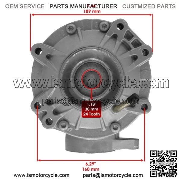 Complete Rear Differential Gear Case For Can-Am Outlander 800 800R 2006-2011 Natural color of aluminum alloy - Image 3