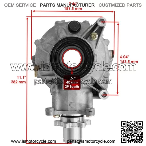 Complete Rear Differential for Yamaha Grizzly 660 YFM660F 4WD 2002-2005 07 08 - Image 2