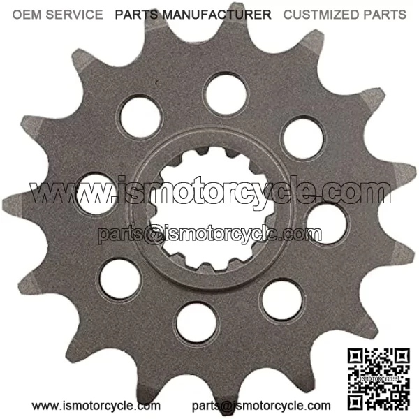 CST-1581-15-2 Front Sprocket Compatible With/Replacement For Yamaha 6 FZ 2004-2008, FZ 6 S 2009, 1000 FZR 1987-1995, FZX 750 Fazer 1986 1987, GTS 1000 ABS 1993-1996, YZF 750 R 1994-98 - Image 2