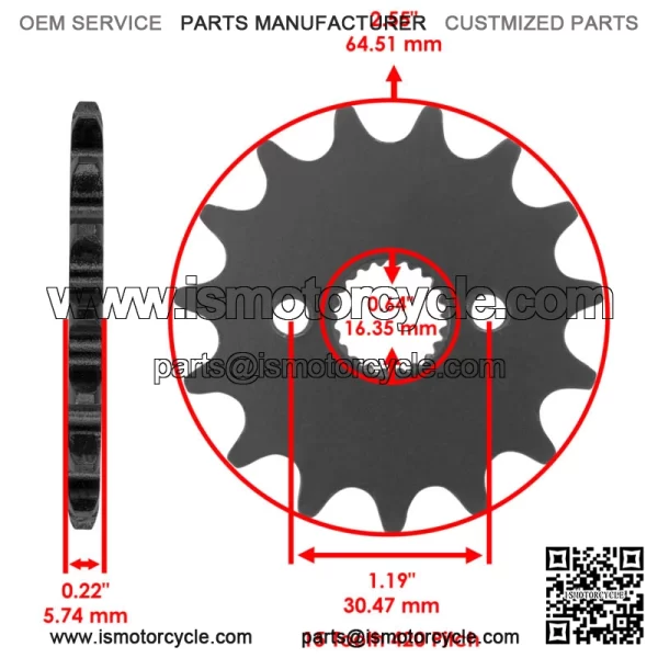 Drive Chain Sprockets For Honda CR85R 2003-2007 41201-GBF-K00 23800-GCF-A20 - Image 3