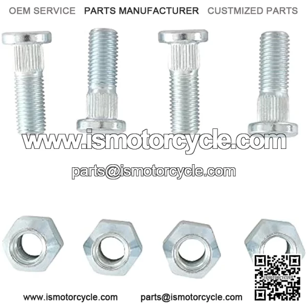 85-1065 Wheel Stud and Nut Kit Compatible with/Replacement For Suzuki LT-A 400 Eiger 2WD 2002-2007, LT-A 450 X King Quad 4WD 2007-2010, LT-A 500 F Quad Master 4WD 2000-2001 - Image 2