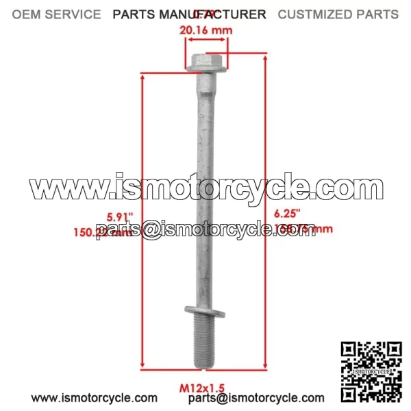 Cylinder Head Bolt For Polaris Sportsman 570 M12x1.5 2015 2016 2017-2023 For: Polaris Sportsman 570 - Image 2