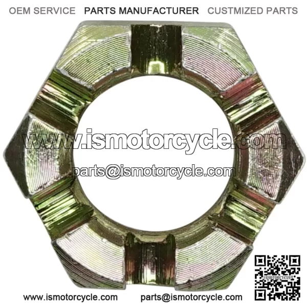 Front or Rear Axle Castle Nut for Polaris 7547406 M18x1.5x13 For: Polaris Sportsman 570 - Image 3
