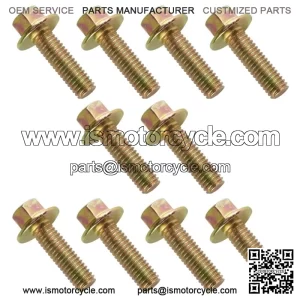 10x Flanged Head Clutch Bolt M6x20 for Polaris Sportsman 570 6x6 2018 2019-2021 For: Polaris Sportsman 570