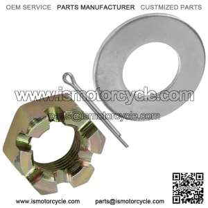 Front Axle Castle Nut w/Washer & Pin For Polaris Sportsman 570 4X4 2018-2019 For: Polaris Sportsman 570