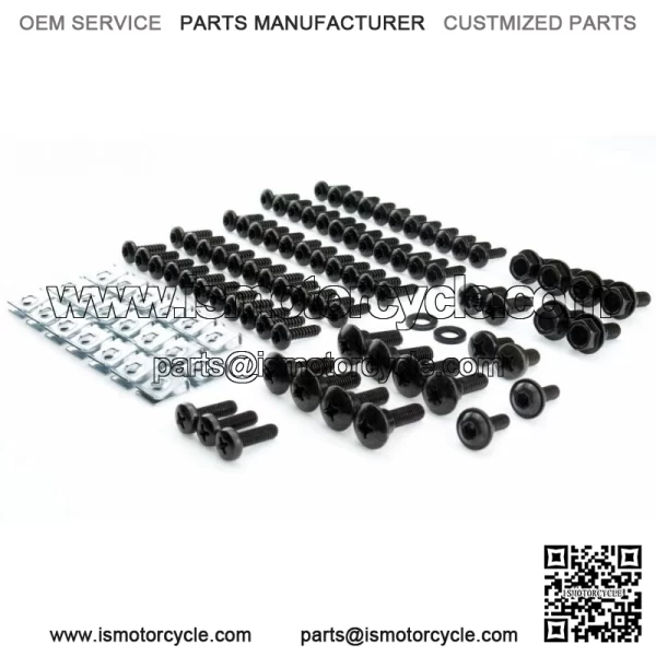 Panel Screws Peugeot Vivacity 3 Screws Set Black Panel Clips