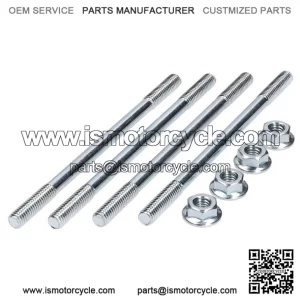 Peugeot Vivacity RS 50cc 2T  Cylinder Bolts & Nuts Set - M6 x 107mm...