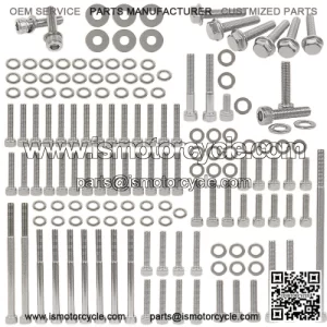 YAMAHA 2006 & UP YFM700R YFM 700 RAPTOR POLISHED STAINLESS ENGINE BOLT KIT SET
