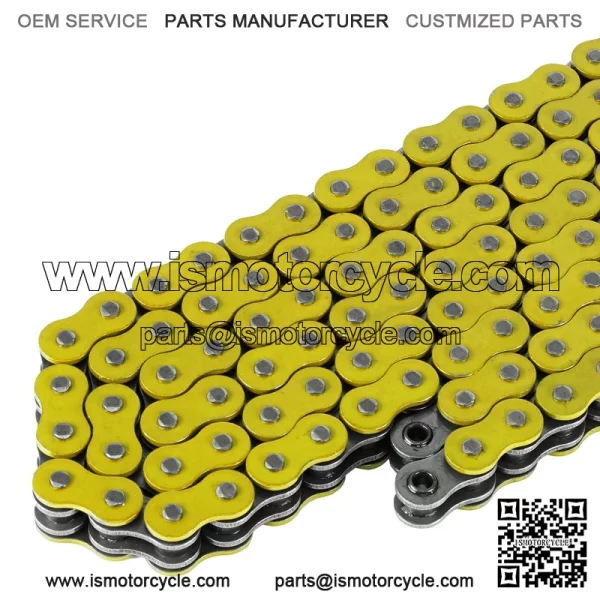 Polaris Scrambler 500 4X4 1997-2012 Yellow O-Ring Drive Chain - Image 3