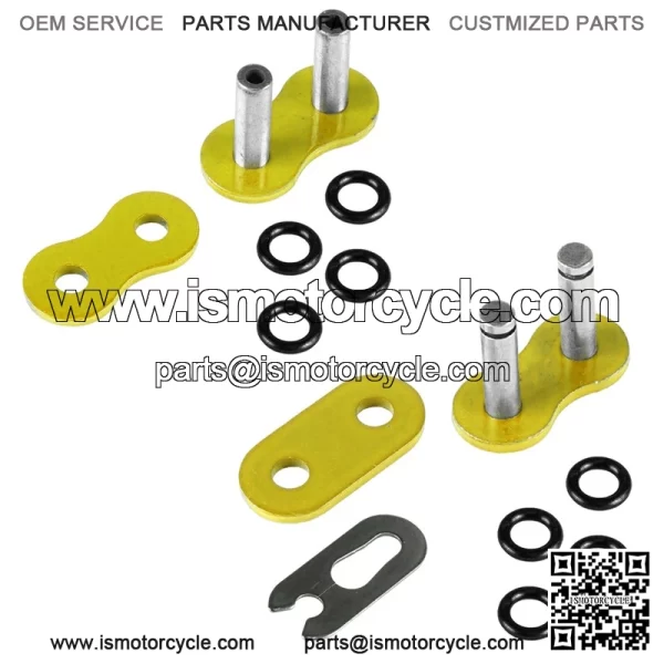Polaris Scrambler 500 4X4 1997-2012 Yellow O-Ring Drive Chain - Image 5