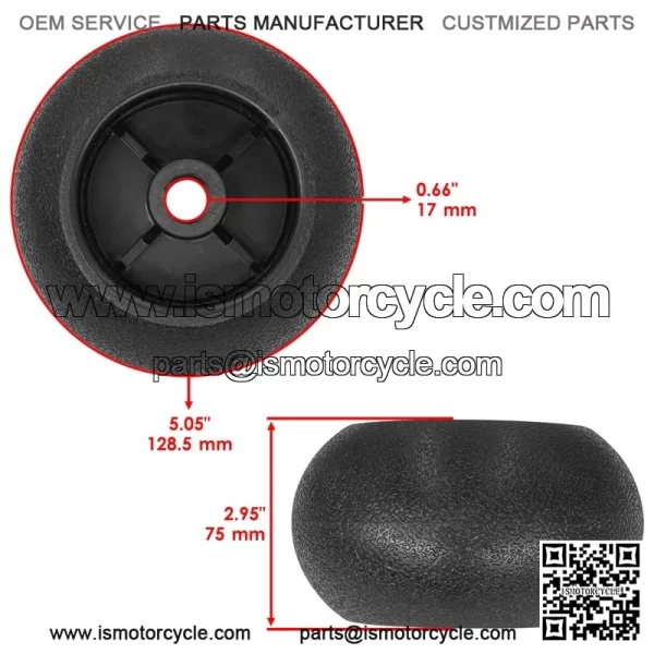Deck Wheels Roller for Bush Hog PZ3 PZ5 Professional Series Zero Turn / 50025511 - Image 2
