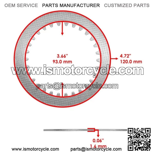 Clutch Friction w/ Steel Plates & Gasket Kit for Kawasaki Z250SL BR250 2014-2018 - Image 3