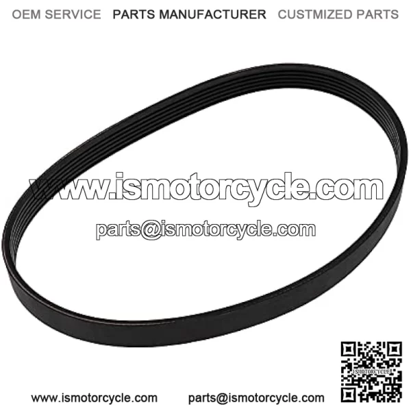 6PJ490 Lawn Mower Drive Belt Rubber Black 14mm Width 490mm Circumference Closed Loop Timing Belt Compatible with Qualcast M2E1032M M2E1232M