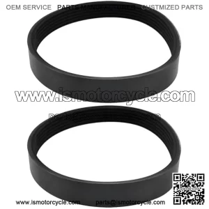 2 pcs. 6PJ348 rubber drive belt for electric mower, synchronous belt circumference 348 mm width 14 mm, suitable for most mowers