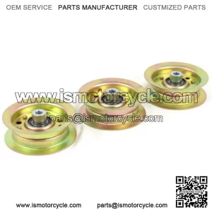 Pack of 3 Flat Idler Pulley for 2013  TimeCutter SS 5060 74632 Lawnmower