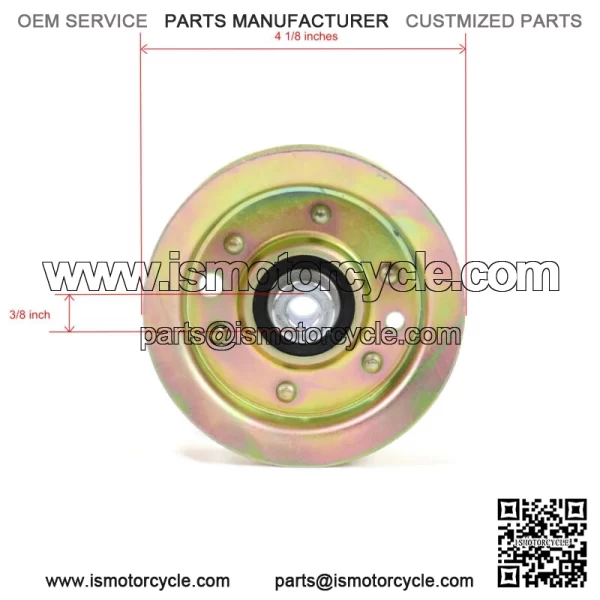 Pack of 3 Flat Idler Pulley for 2013  TimeCutter SS 5060 74632 Lawnmower - Image 3
