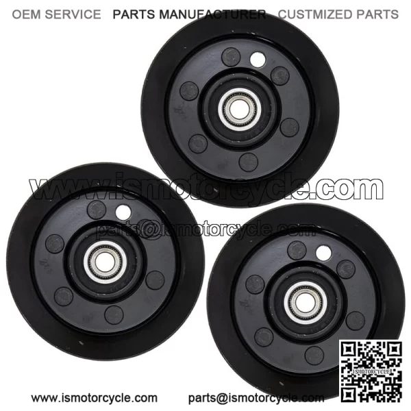 Flat Idler Pulley Set for  TimeCutter SS5000 Z4200 106-2175 132-9420 3-Pack - Image 2