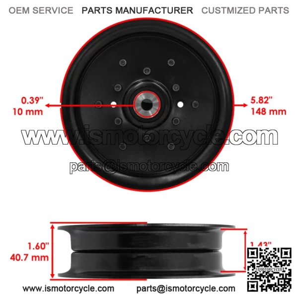48" 46 Deck Pulley For Snapper ZT 2548 ZT 2246 1757823YP 7034422SM - Image 3