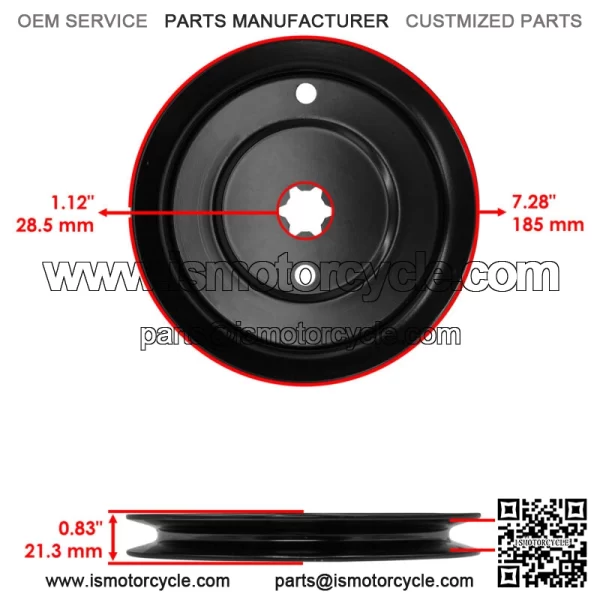 956-04002 956-04015 756-0981 756-04209 Drive Pulley & Belt For Cub Cadet LT1040 - Image 5