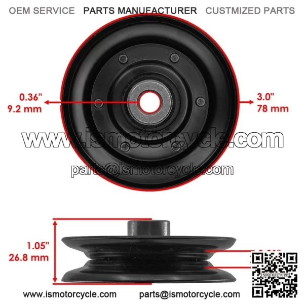 AM115682 AM128646 M114763 Drive Pulleys & Belt For John Deere GT242 GT262 GT275 - Image 2