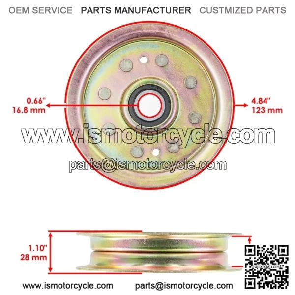 54" Deck Pulley For Toro X5450 XS5450 Titan ZX5420 ZX5400 / 116-3626 - Image 2