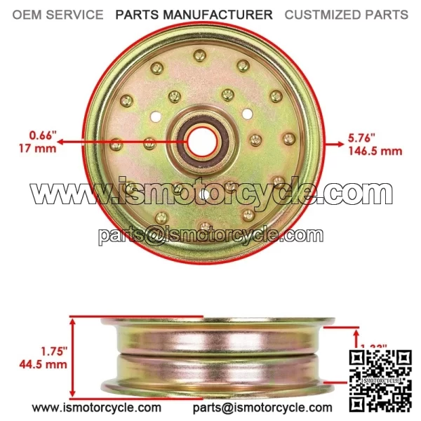 116-4669 126-9197 99-8912 13739 1164669 1269197 Deck Pulley for Toro Exmark - Image 2