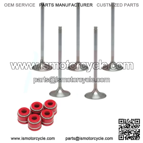 YFZ450 YFZ 450 Stock OEM Replacement Intake Exhaust Valves RED Seals - Image 2