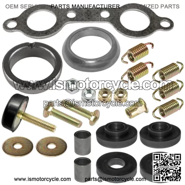 Exhaust Muffler Silencer Kit for Polaris Sportsman 800 EFI Forest 6x6 2007-2014 For: Polaris Sportsman 800