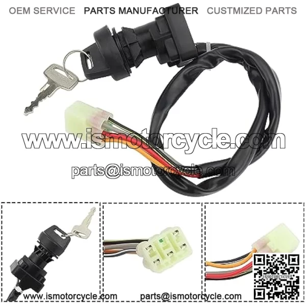 Starter w/Relay & Ignition Switch for Suzuki Eiger 400 2002-2007 2WD 4WD LT-A400 LT-F400 LT-F400F LT-A400F LT-A400C, 31100-38F00 18809 18840, 2002 2003 2004 2005 2006 2007 Eiger 400 Starter - Image 5