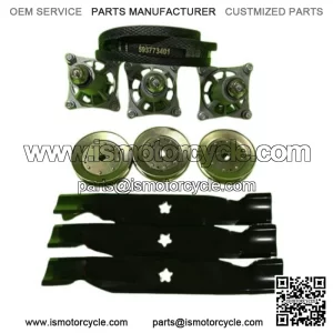 Husqvarna YTH24K48 48" Lawn Mower Deck Rebuild Kit Spindles Blades Belt Pulleys