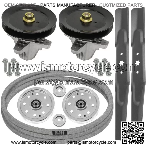 42" Deck Spindle Blade Belt Pulley Rebuild Kit for Cub Cadet LTX1040 42" Deck