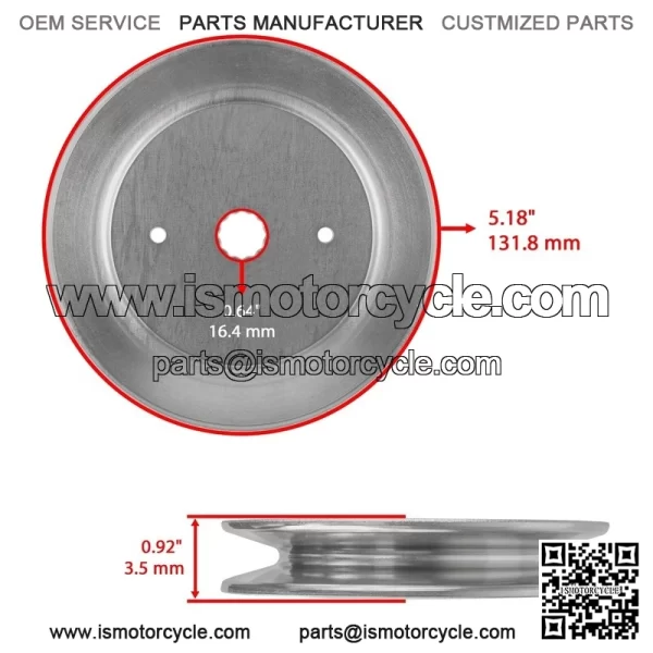 54" Deck Spindle with Pulley & Blade for Dixon D26BH54 960460013 532129861 - Image 3