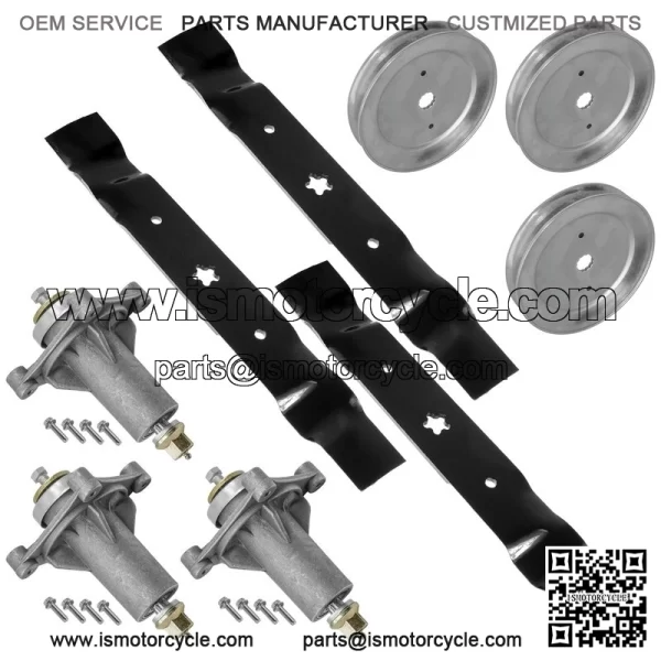 54" Deck Spindle with Pulley & Blade for Dixon D26BH54 960460013 532129861 - Image 5