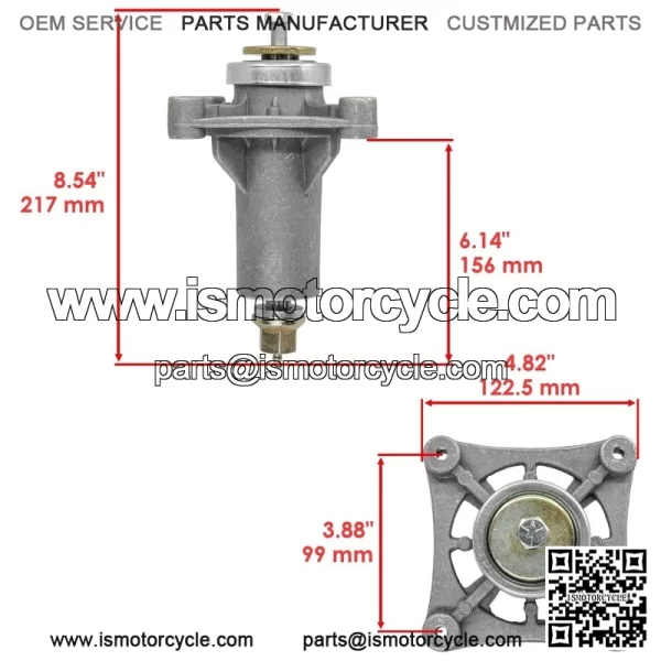 48" Deck Spindle & Pulley Blade for Husqvarna TS148X YT21548 YTH24K48 YTA24V48 - Image 2