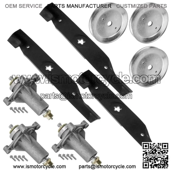 48" Deck Spindle & Pulley Blade for Husqvarna TS148X YT21548 YTH24K48 YTA24V48 - Image 5