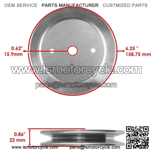 42" Deck Spindle & Pulley for Dixon D19KH42 D20KH42 960410230 960460043 - Image 2