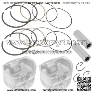 2 Cast Aluminium Cylinder Piston Kit for Polaris Sportsman 800 EFI 2005-2014 For: Polaris Sportsman 800