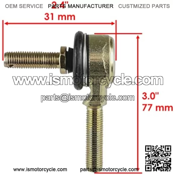 Tie Rod End Kit Compatible with Kawasaki Kvf400A Kvf400C Prairie 400 4X4 1997 1998 1999 2000 - Image 2